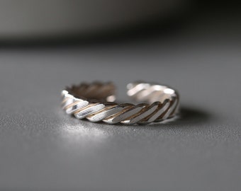 Silver Toe Ring - Adjustable Toe Ring - Adjustable Ring -Sterling Silver Ring - Sterling Silver 925 (267)