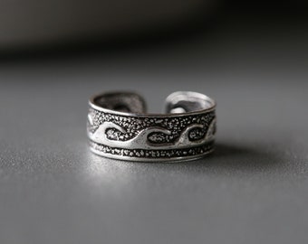Zilveren Teenring - Verstelbare Teenring - Verstelbare Ring -Sterling Zilveren Ring - Sterling Zilver 925 (268)