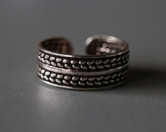 Silver Toe Ring - Adjustable Toe Ring - Adjustable Ring -Sterling Silver Ring - Sterling Silver 925 (245)