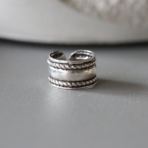 Double Spiral Ear Cuff - Spiral Ear Cuff - No Pierce Ear Cuff - Sterling Silver 925 (326)