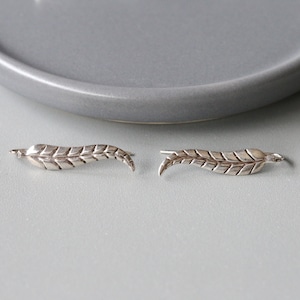 Leaf Climbers - Silver Leaf Climbers - Silver Ear Climbers - Sterling Silver 925 (129)