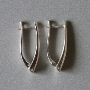 Minimal Ohrhänger - Massive Silber Ohrringe - Sterling Silber 925 (183)