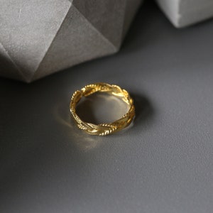 Gouden Teen Ring Verstelbare Toe Ring Verstelbare Ring Vergulde Sterling Zilveren Ring Sterling Zilver 925 276 afbeelding 3