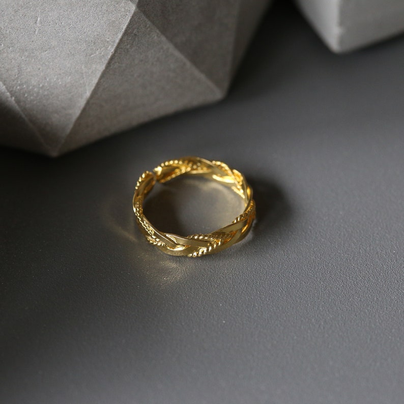 Gouden Teen Ring Verstelbare Toe Ring Verstelbare Ring Vergulde Sterling Zilveren Ring Sterling Zilver 925 276 afbeelding 3