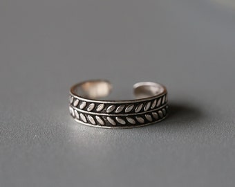 Zilveren Teenring - Verstelbare Teenring - Verstelbare Ring -Sterling Zilveren Ring - Sterling Zilver 925 (221)