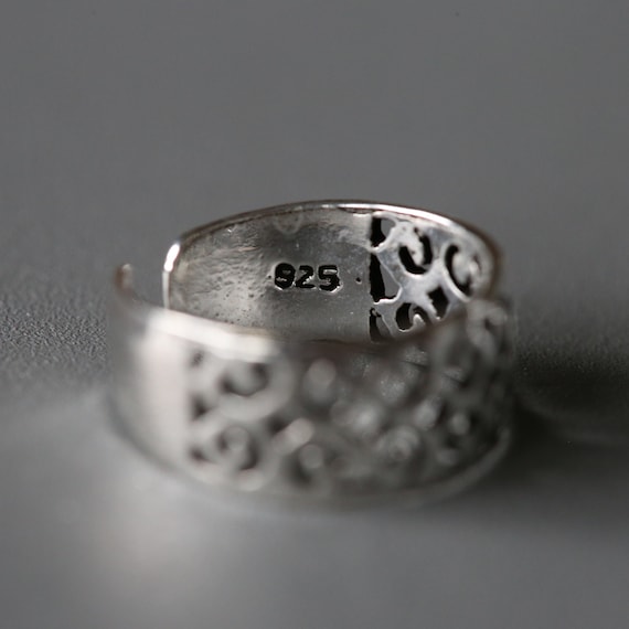 Silver Toe Ring - Adjustable Toe Ring - Adjustable Ring