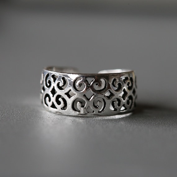 FreeStyle Silver Ring 10号 Amazon.com: Sterling Silver Wave Ring Size 6: Clothing