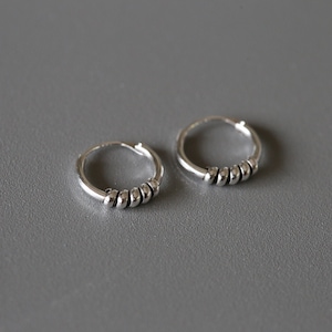 10mm Silver Bali Hoops - Bali Hoops - Sterling Silver 925 (BA21)
