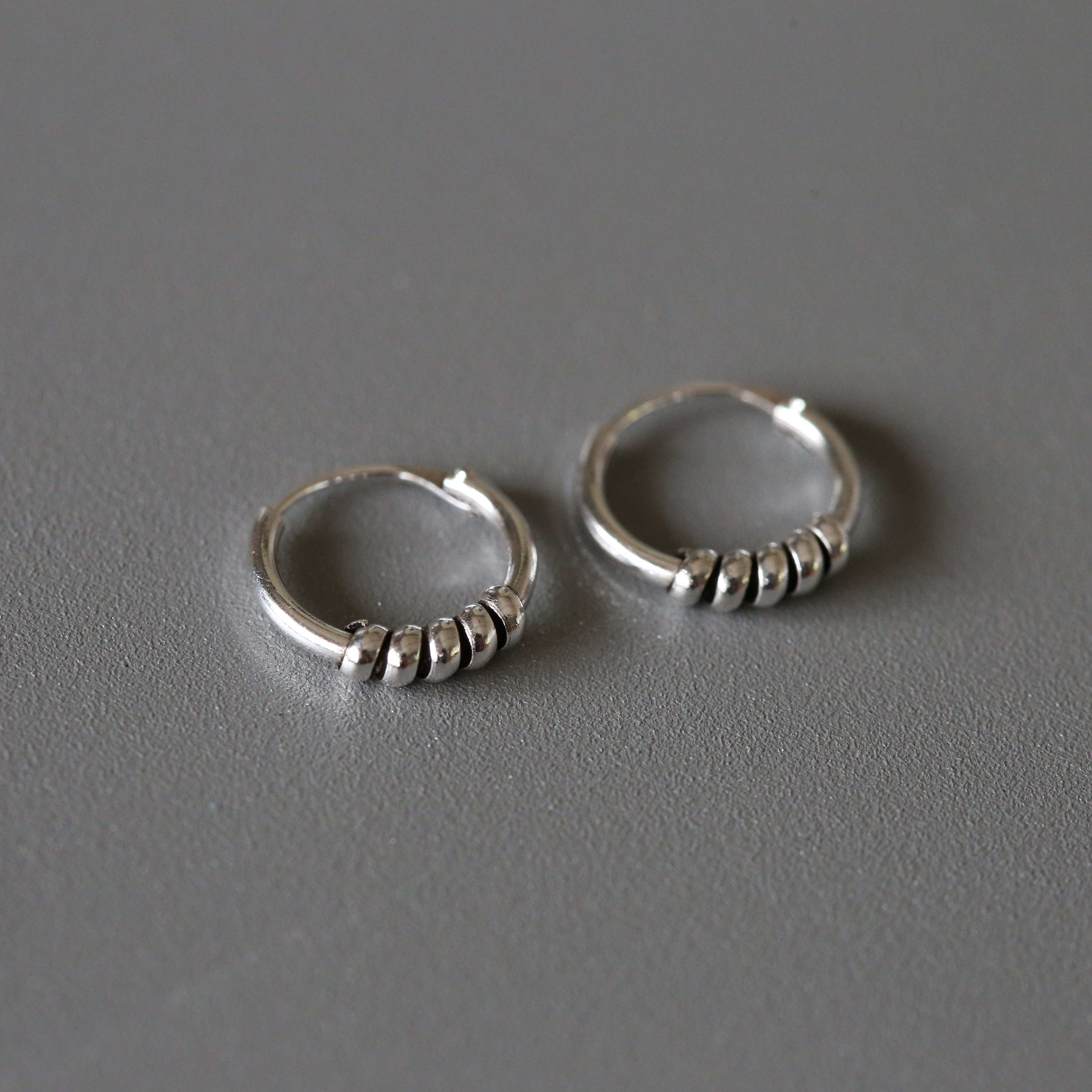 10mm Silver Bali Hoops - Bali Hoops - Sterling Silver 925 (BA21)