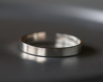 Zilveren Teenring - Verstelbare Teenring - Verstelbare Ring -Sterling Zilveren Ring - Sterling Zilver 925 (230)