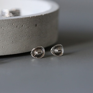Cowboy Hat Ear Studs - Silver Cowboy Hat Earrings - Cowboy Hat Studs - Sterling Silver 925 (33)