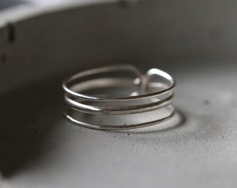 Zilveren Teenring - Verstelbare Teenring - Verstelbare Ring -Sterling Zilveren Ring - Sterling Zilver 925 (231)