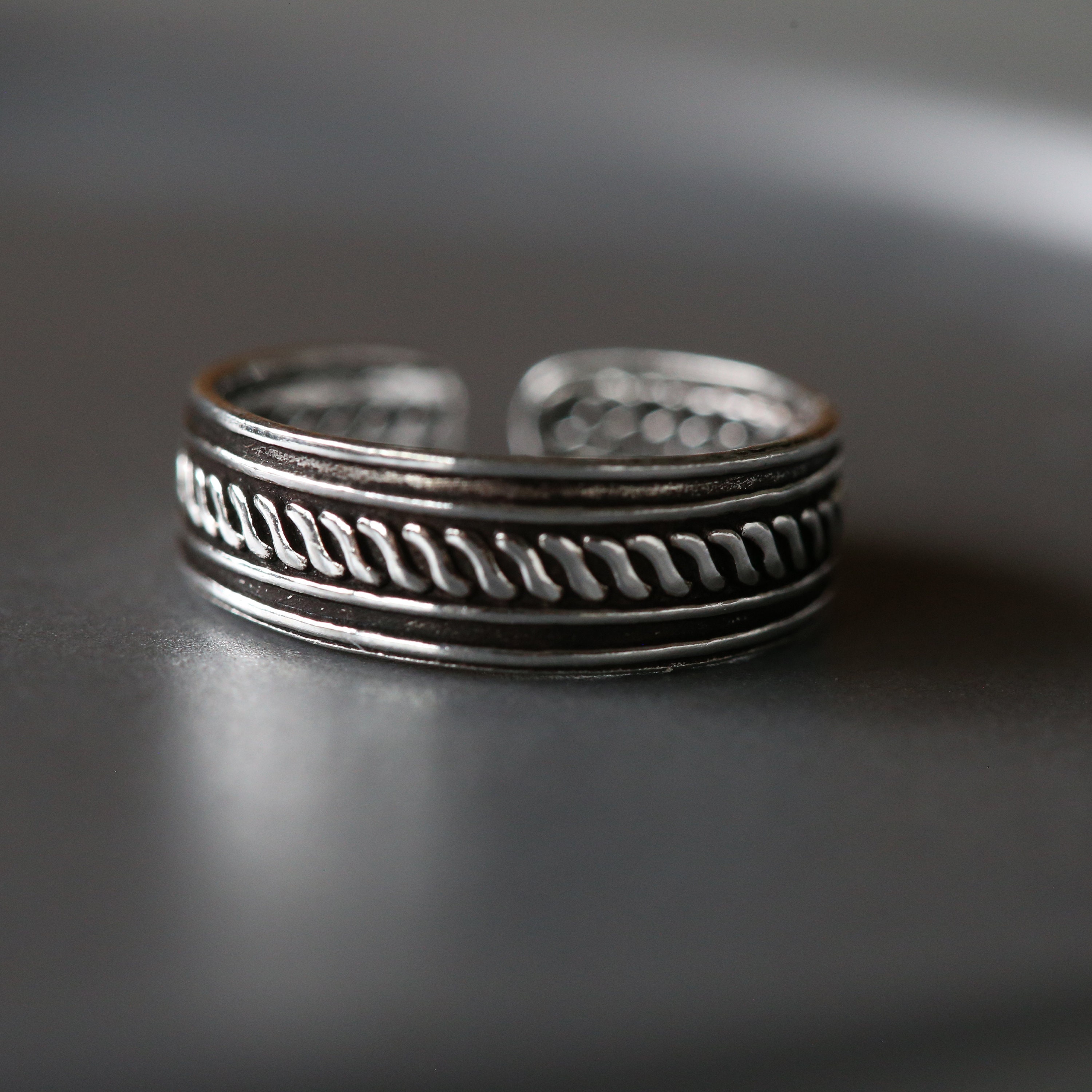 Silver Toe Ring - Adjustable Toe Ring - Adjustable Ring
