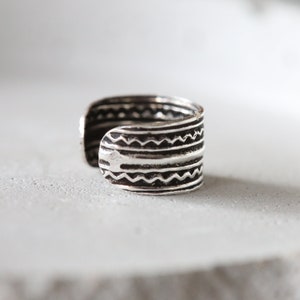Bali Ear Cuff - Bali Style Wrap Ear Cuff - Sterling Silver 925 (317)