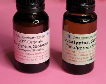 Eucalyptus (Citriodora) or Eucalyptus (Globulus) Essential Oil, For Diffuser