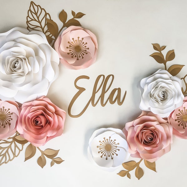 Baby Shower Flowers, Paper flowers, paper flower wall decor, nursery flower wall decor, Nursery Paper Flowers,flower wall decor,wall flowers