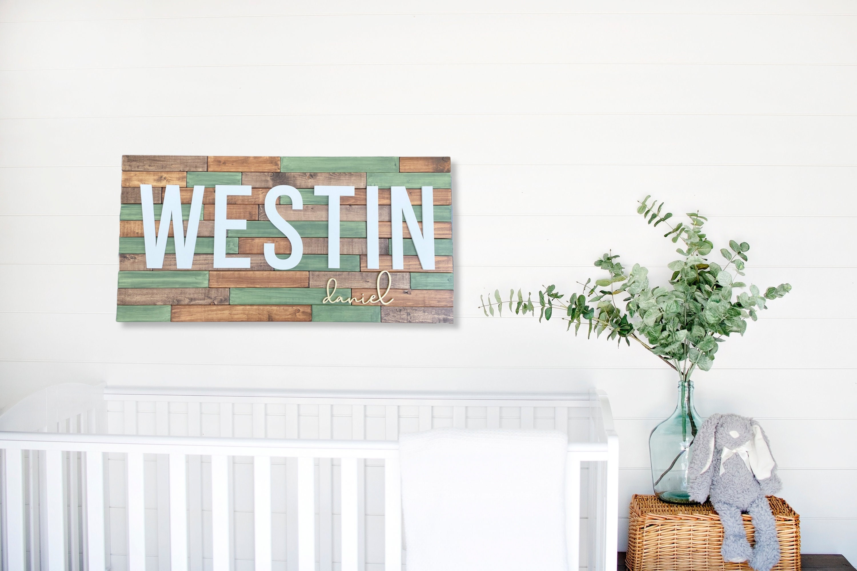 Baby Boy Nursery Sign Baby Boy Nursery Name Sign Baby Name Etsy