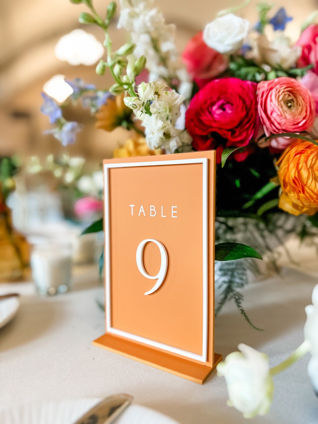 Table Numbers for Wedding, Wedding Table Numbers, Acrylic Table Numbers
