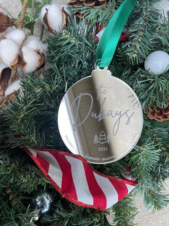 Personalized Family Ornaments Acrylic Christmas