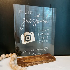 Photo Guestbook Sign, Photo Guestbook Sign Printable, Photo Guest Book Sign acrylic, Guest Book signage, Wedding Guest Book sign 2