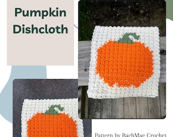 Haakpatroon pompoen vaatdoek | Halloween | Herfst: