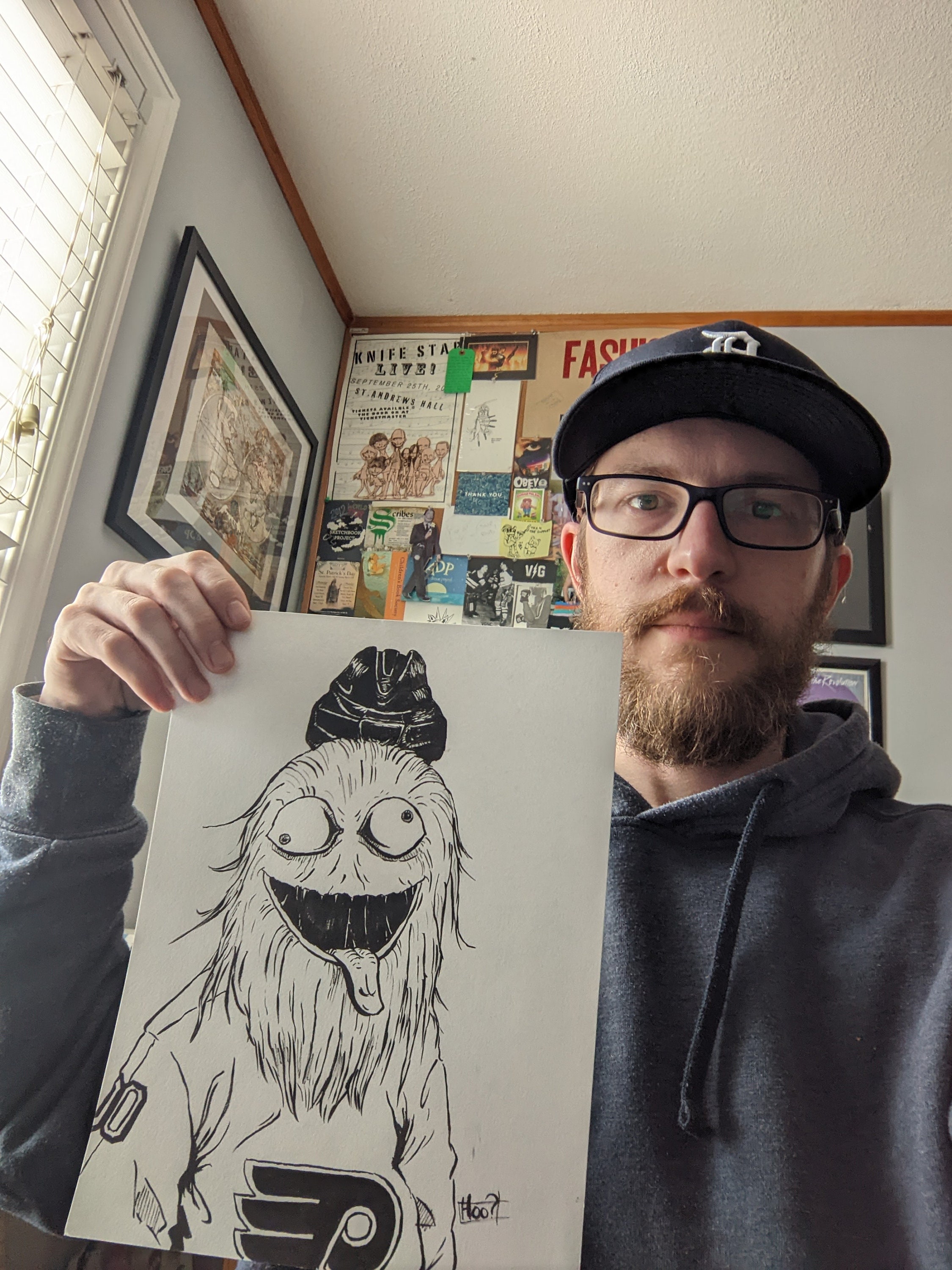 Gritty Ink Drawing - Etsy