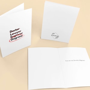 Vous êtes ma carte de disgrâce préférée - Funny Card - Cartes de vœux - Carte de graduation