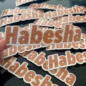Habesha Colorful Sticker | Habesha Ethiopian Eritrean Sticker Waterproof and Dishwasher Safe