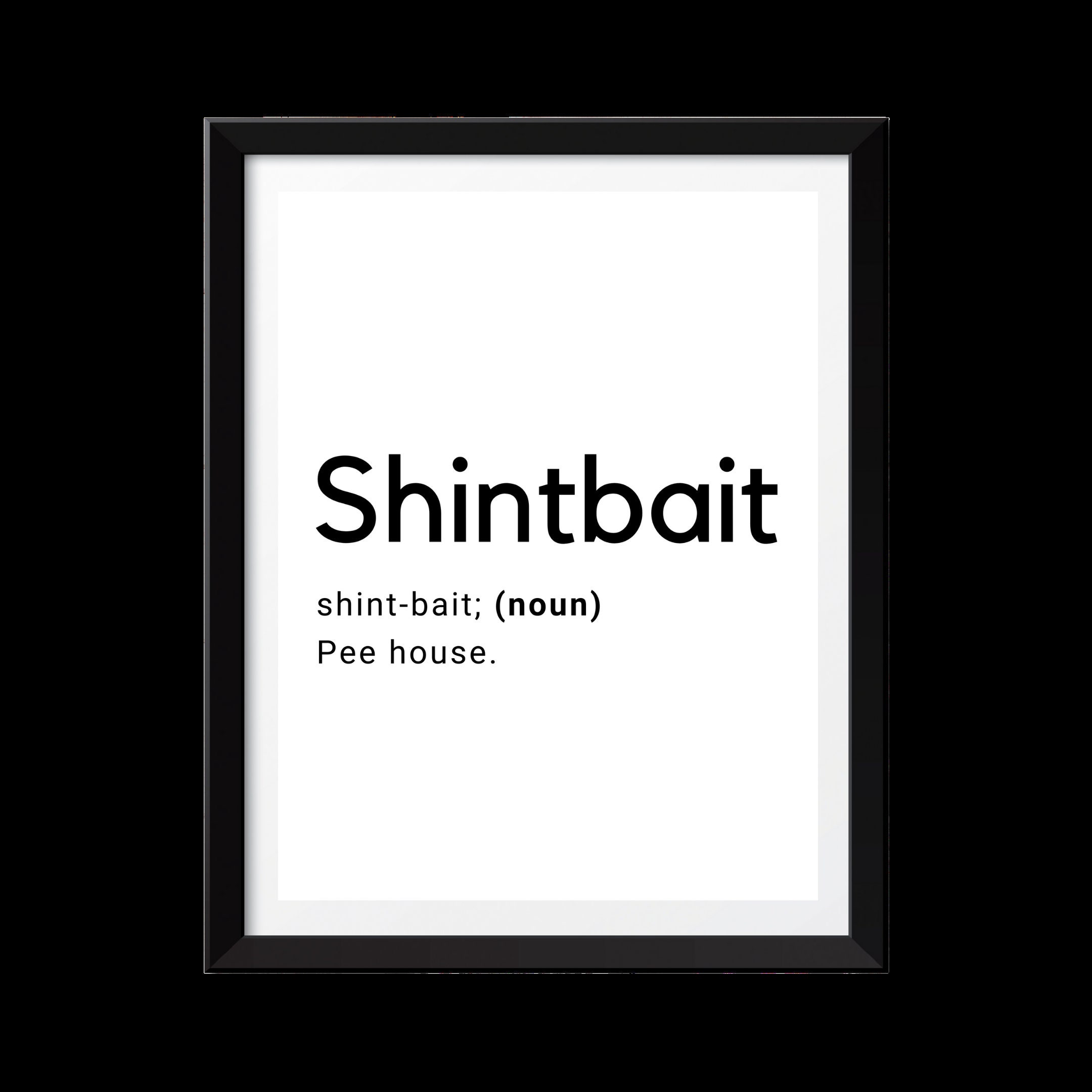 Framed Shintbait Amharic Definition Habesha Art Ethiopian Bathroom Home