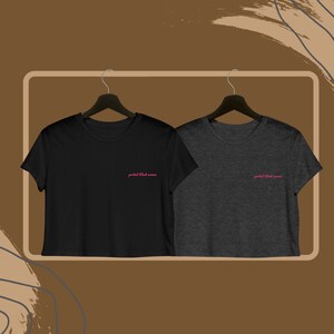 Protect Black Women Embroidered Crop Top T-Shirt