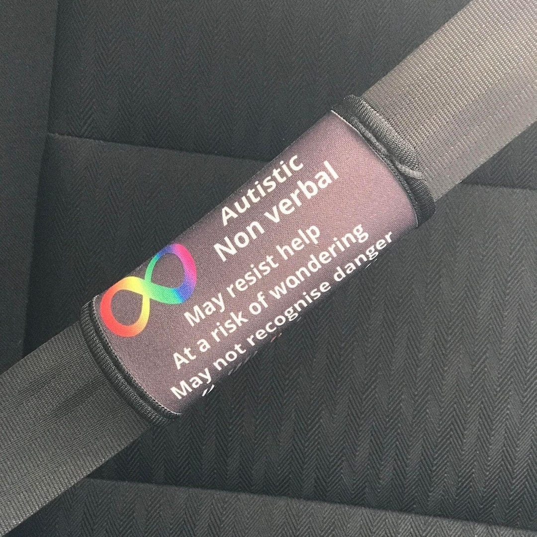 Autistic, Autistic Seat Belt Cover, Autism, Autism Alert, Car Alert