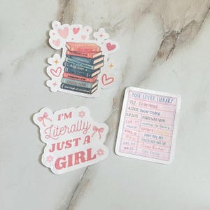 Booktropes Romance Girly Sticker,Enemies to Lovers,Kindle Stickers,Booktok Bookish Gifts,Gifts for Readers,Holographic Cute Stickers