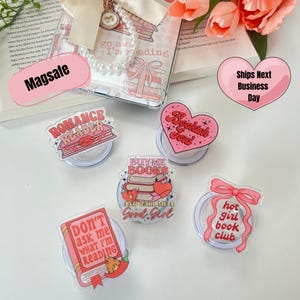 Bookish Soul Kindle Grip,Kindle Magsafe Pop Grip Accessories,Kindle Accessories,Magnetic Kindle Grip,Phone Grips,Ereader Bookish Gifts