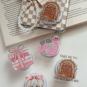 Bookstore library Kindle Grip,Kindle Magsafe Pop Grip Accessories,Kindle Accessories,Magnetic Kindle Grip,Phone Grips,Ereader Bookish Gifts