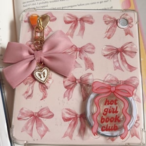 Pearl Bow Kindle Charm,Kindle Accessory,Personalized Bag Charm Keychain with Bow,Bookish Charm Bookish Gifts,Personalized Gifts for her image 7