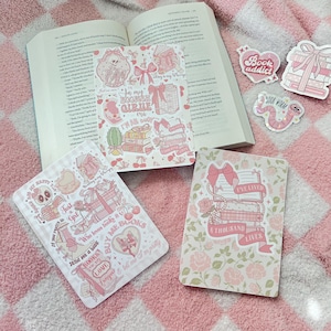 Valentines Day Coquette kindle insert,Cardstock Kindle Insert Girlie Pink Bookish Gifts,Booklover Gifts Cute Cardstock Kindle Case Insert