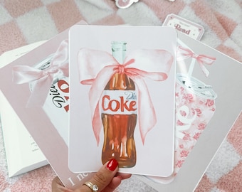 Inserto in cartoncino Coquette Light Coke per Kindle, Kindle Paperwhite Colorsoft Oasis, inserto trasparente per adesivo Kindle, regalo per amanti dei libri
