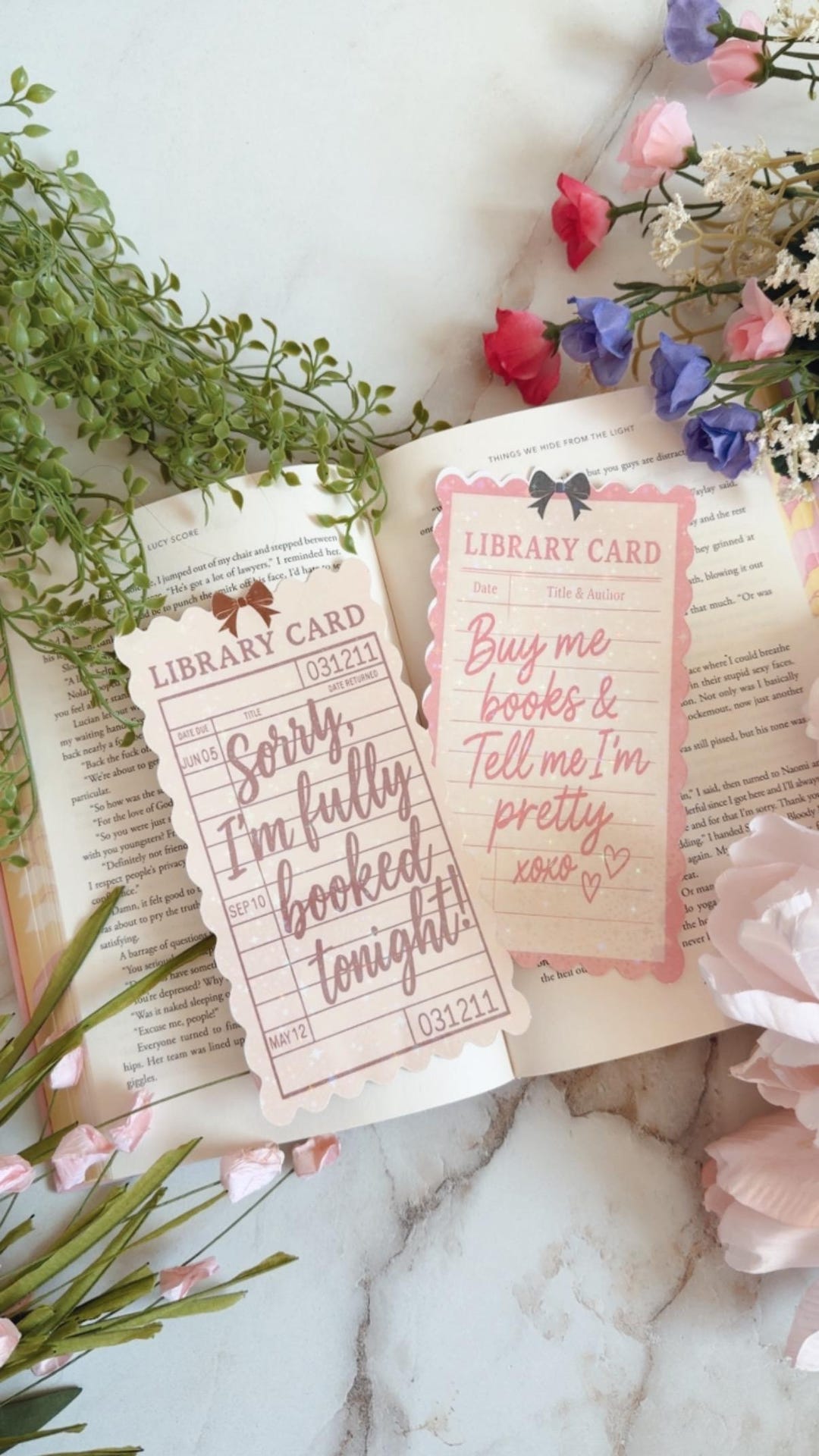 Holographic Library Card Bookmark,library Card Buy Me Books Call Me ...