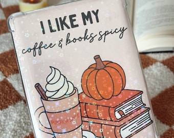 Inserto Kindle olografico Halloween Pumpkin Spice per l'autunno, inserto Kindle Girly per amanti dei libri piccanti, inserto Kindle PSL autunnale Paperwhite Bookish
