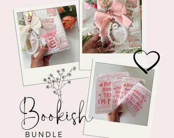Custom Bookish Bundle for your kindle,Ereader Bundle,Kindle Bundle Kindle Grip,Kindle Insert,Bow Kindle Charm,Personalized Kindle Charm Gift
