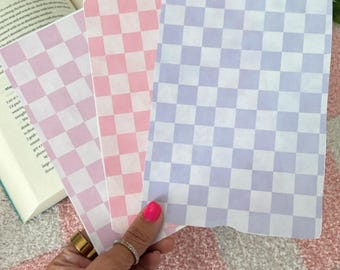 Neutral Checkered kindle insert,Kindle Clear Case Insert,Cardstock Kindle Insert Minimalist Checkered Pattern Bookish Gifts,Booklover Gifts