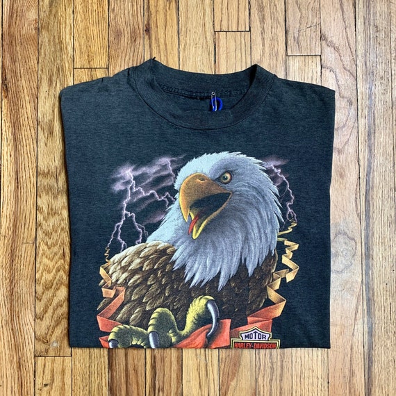 1987 3D Emblem Harley-Davidson Stratford, CT Tee