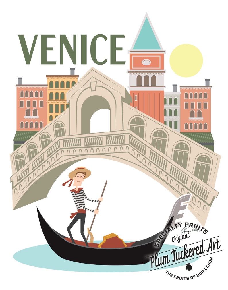 Venice, Italy / INSTANT DOWNLOAD / Printable Wall Décor / Artwork Travel Poster / Digital Print ...