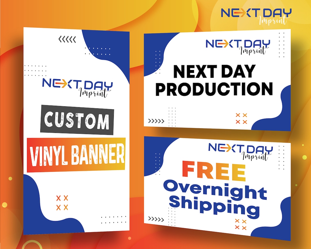 Full Color Custom HD Vinyl Banners Next Day Production Free Overnight