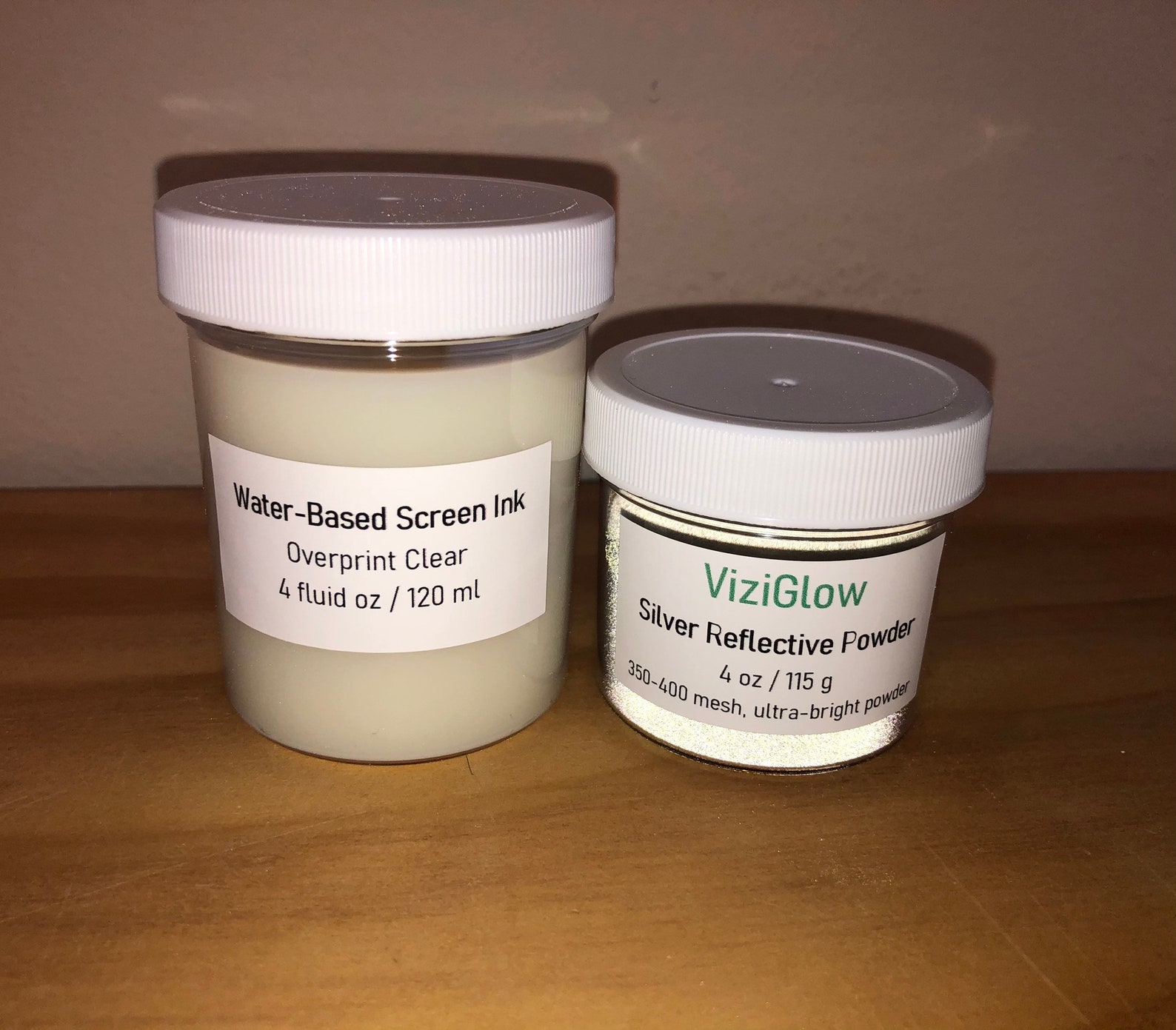 Reflective ScreenPrinting Ink Kit White or Silver Etsy