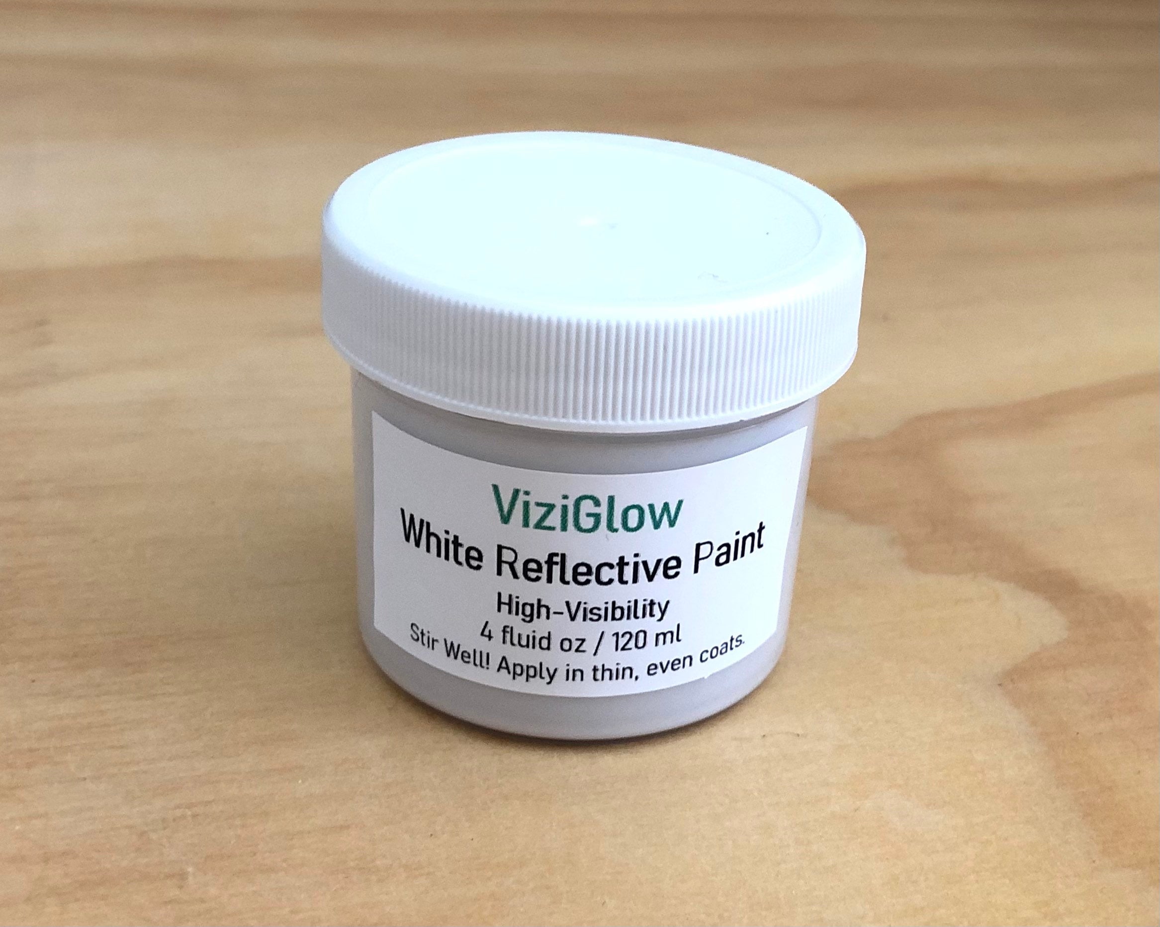 White Reflective Paint 4 oz highvisibility reflective Etsy