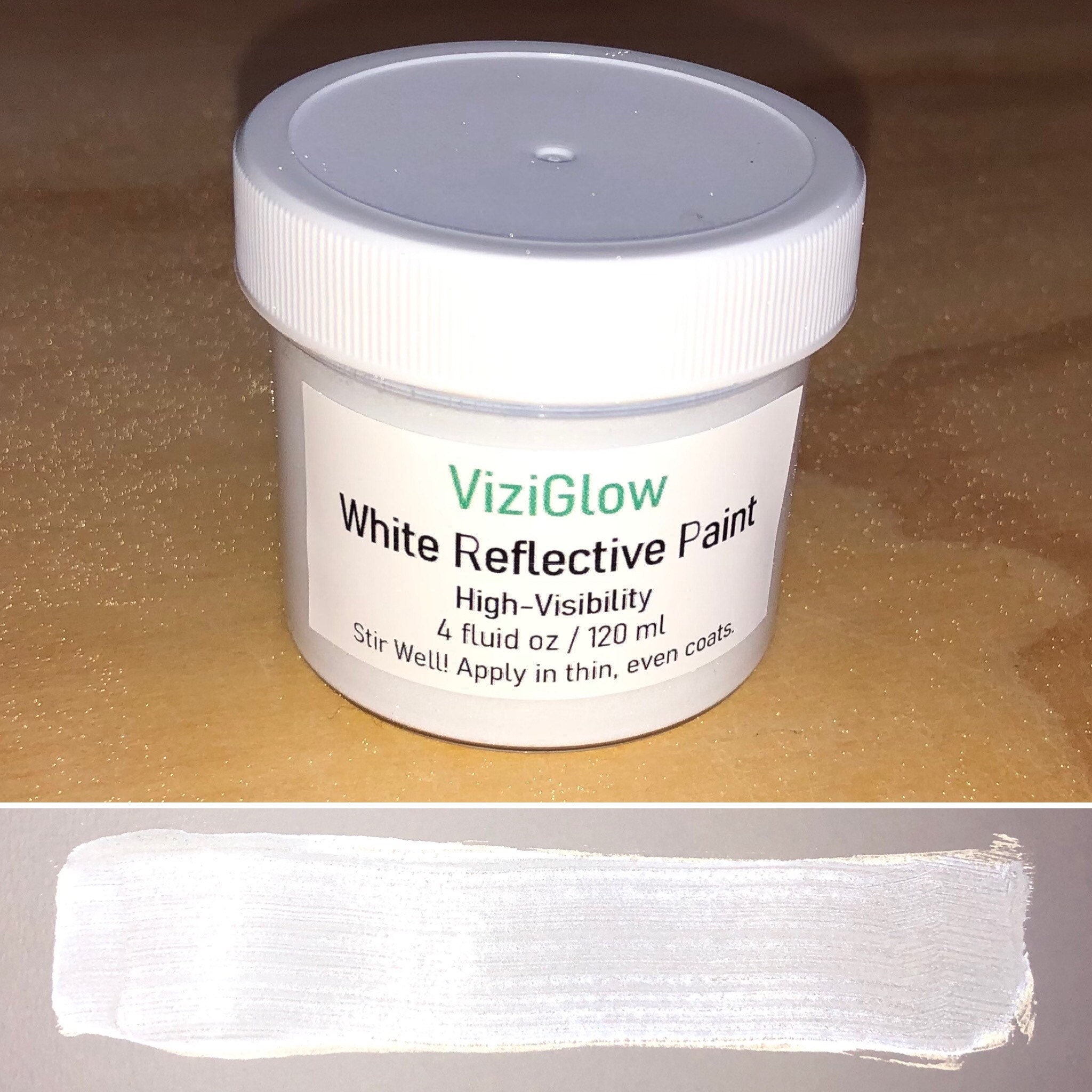White Reflective Paint 4 oz high-visibility reflective | Etsy
