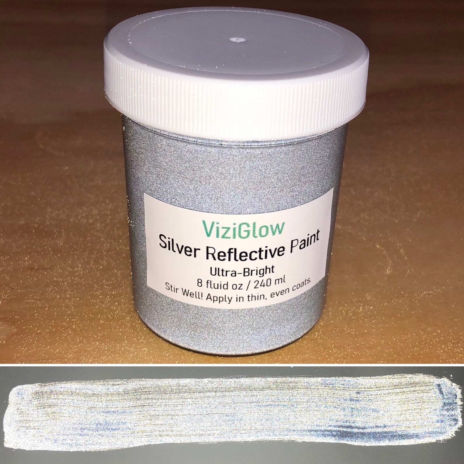 Ultra Bright Silver Reflective Paint 8 oz highvisibility Etsy