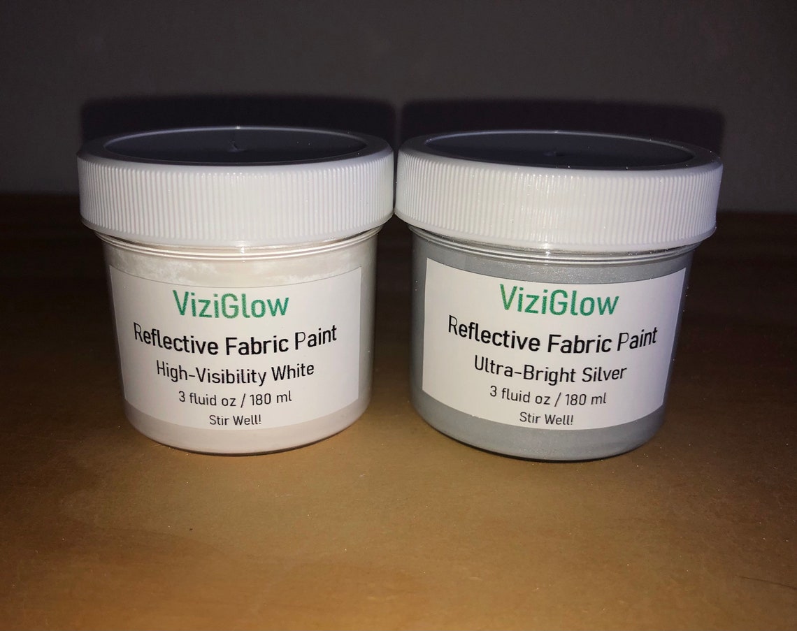 Silver Reflective Fabric Paint 3 oz UltraBright Etsy.de