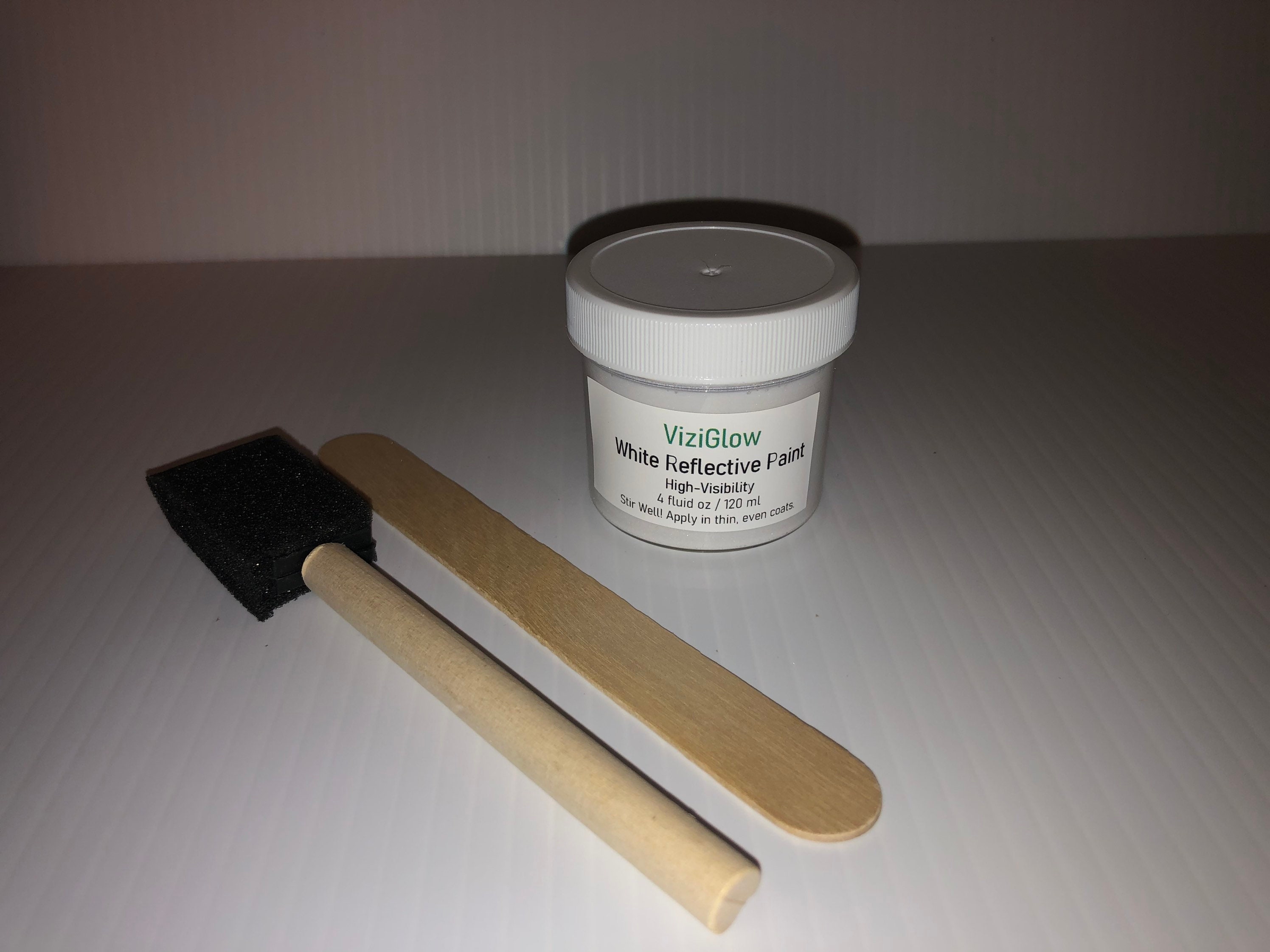 White Reflective Paint 4 oz high-visibility reflective | Etsy